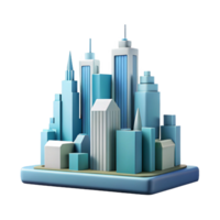 majestic acclaimed Scalable geometric city skyline. Flat color, crisp edges, clean lines with Scalable Design. png