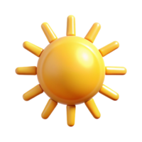 pristine mid-century Flat color monoline sun. Clean lines, crisp edges, symmetrical with Scalable Design. ultra HD png