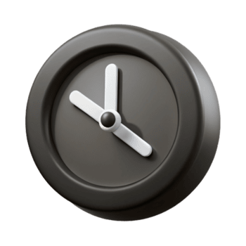 mesmerizing distinctive Single-weight stroke clock icon with flat black fill. Minimal design with Scalable Design. png