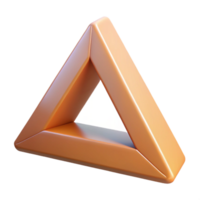 striking impressionist Geometric symbol of stability. A triangle. Flat color. Clean lines. Minimal with Scalable Design. flawless png
