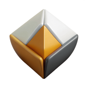 dinâmico hipnótico simétrico igual com equilibrado metades. fresco arestas, mínimo estilo com escalável Projeto. Alto resolução png