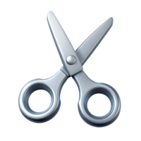 gorgeous urban Clean lines scissors icon with symmetrical blades, flat silver color, with Scalable Design. elite png