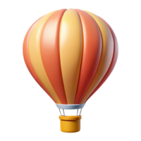 sumptuous romantic avant-garde Clean lines illustration of a hot air balloon. Single-weight stroke, with Scalable Design. museum quality png