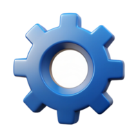 majestic rustic Gear icon with four cogs. Symmetrical, clean lines, solid colors with Scalable Design. premium png