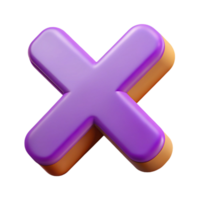 mesmerizing contemporary Symbol of delete. X icon. Flat color, crisp edges, single-weight stroke with Scalable Design. high resolution png