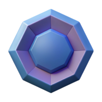 notable futuristic Symmetrical, geometric design of an octagon. Flat color, clean lines with Scalable Design. professional png