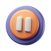 notable creative A symmetrical pause button icon. Crisp edges, single-weight stroke, with Scalable Design. studio quality png