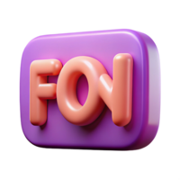 nostalgic pristine The word FONT with rounded corners. Flat color, single-weight stroke with Scalable Design. impeccable png
