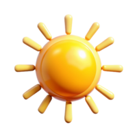 romantic wonderful Minimal isometric sun with crisp rays and a yellow color with Scalable Design. exclusive png