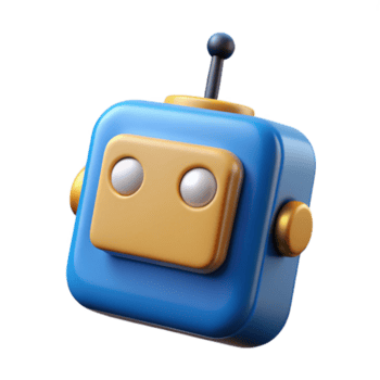 oförglömlig overkligt geometrisk fyrkant robot med avrundad hörn och antenn. knaprig kanter, platt Färg, med skalbar design. 4k png