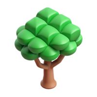 mesmerizing rare Single-weight stroke isometric tree with scalable design and green leaves with Scalable Design. png
