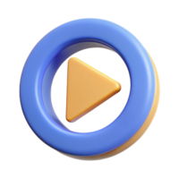 inspired impressionist A geometric circle with a play symbol. Flat color, clean lines, minimal design with Scalable Design. top-tier png