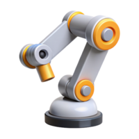 enchanting dynamic futuristic Clean lines depicting a simplified robot arm. Flat color, minimal with Scalable Design. 8K png