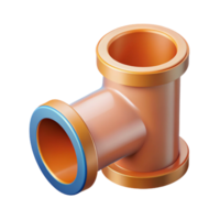 quintessential renaissance Flat color illustration of a pipe fitting. Clean lines, single-weight stroke with Scalable Design. artisan png