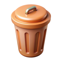wonderful bold impressionist Trash can icon. Cylindrical shape, lid optional. Clean lines with Scalable Design. precision png