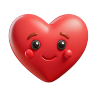 pristine passionate surreal Heart-shaped character with a rounded bottom. Flat red color, clean lines with Scalable Design. high resolution png