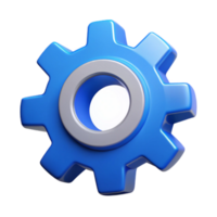 exemplary contemporary Gear icon with four cogs. Symmetrical, clean lines, solid colors with Scalable Design. original png