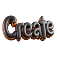 extraordinary whimsical modern The word CREATE in a thin, black, sans-serif font. Minimal, crisp edges with Scalable Design. perfect clarity png