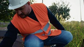 Work With The Hands On The Grass video