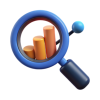 mesmerizing inspired Magnifying glass over a data point, flat color. Clean lines, with Scalable Design. png