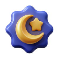 serene urban Crescent moon badge with a stylized, single-weight stroke wave. Crisp edges, minimal, with Scalable Design. professional png