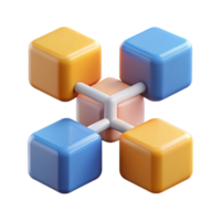 harmonious enchanting Abstract composition of four connected squares. Minimal, flat color, crisp edges with Scalable Design. crisp png