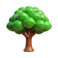 joyful extraordinary Single-weight stroke tree with flat green leaves. Crisp edges with Scalable Design. original png