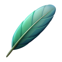 vibrant whimsical mid-century Symmetrical feather with clean lines. Flat color, sharp edges. with Scalable Design. fine detail png