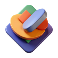 mysterious stunning Abstract composition of overlapping, flat color shapes. Minimal, clean lines with Scalable Design. artisan png