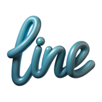 standout art deco The word LINE made of single-weight strokes. Clean lines, minimal with Scalable Design. 4K png