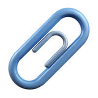 signature art deco Paperclip icon. Bent wire shape. Single-weight stroke, flat color with Scalable Design. 4K png