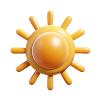 bold fascinating Clean lines depicting a simple sun icon. Flat color, with Scalable Design. high resolution png