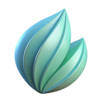 signature elegant Abstract shape resembling a leaf. Clean lines. Flat color. with Scalable Design. original png
