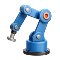 notable creative Flat color blueprint of a robot arm. Clean lines, with Scalable Design. precision png