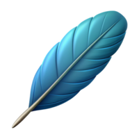 iconic creative Symmetrical feather with clean lines. Flat color, sharp edges. with Scalable Design. high quality png