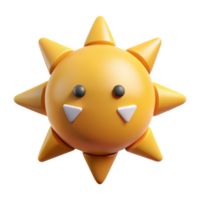 intense alluring Circular sun character with triangular rays. Crisp edges, solid colors, with Scalable Design. luxury png