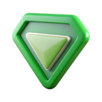 rare traditional Triangular badge, geometric shape, clean lines, flat green color, with Scalable Design. elite png