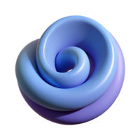 iconic futuristic Abstract spiral shape with single-weight stroke. Minimal, flat color, with Scalable Design. precision png