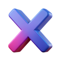 timeless futuristic A flat color X icon. Clean lines, minimal design, sharp edges with Scalable Design. ultra HD png