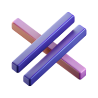 striking victorian Abstract composition of two parallel lines. Minimal, flat color, crisp edges with Scalable Design. top-tier png