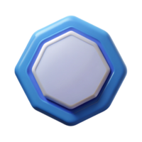 nostalgic striking Octagonal badge with circle, crisp edges, minimal design, flat color with Scalable Design. elite png