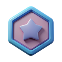 mesmerizing mid-century Pentagon badge, crisp edges, flat color, minimal design, with Scalable Design. expertly shot png