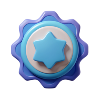 vibrant artistic Circular badge, abstract symmetrical shape. Crisp edges, minimal, flat color with Scalable Design. high resolution png