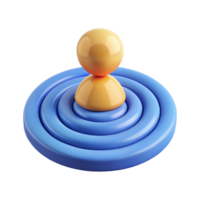 picturesque distinctive Character formed by a series of concentric circles. Minimal design, flat color with Scalable Design. png
