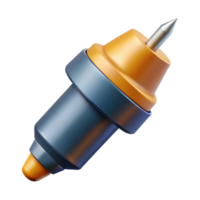 remarkable industrial Minimal illustration of a drill bit. Clean lines, flat color with Scalable Design. exclusive png