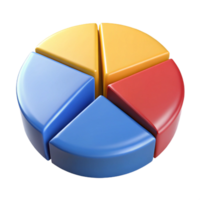 iconic traditional Circular pie chart divided into four equal sections. Crisp edges, solid colors, symmetrical design with Scalable Design. luxury png