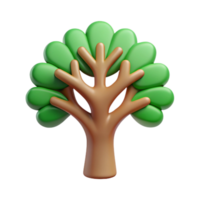 serene remarkable Single-weight stroke tree with clean lines and flat color leaves. with Scalable Design. png