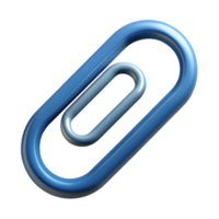 playful immaculate Paperclip icon. Bent wire shape. Single-weight stroke, flat color with Scalable Design. premium png