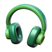 mesmerizing geometric Scalable headphone outline, clean lines, flat green, sharp edges with Scalable Design. masterfully captured png