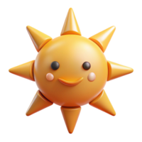 romantic spectacular Sun character with eight triangular rays. Symmetrical, flat color, with Scalable Design. masterfully captured png